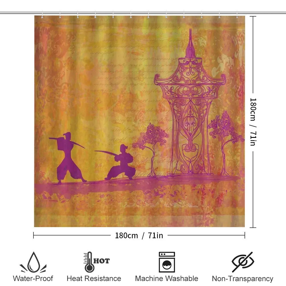 Ninjas Asian Landscape — Detail 2