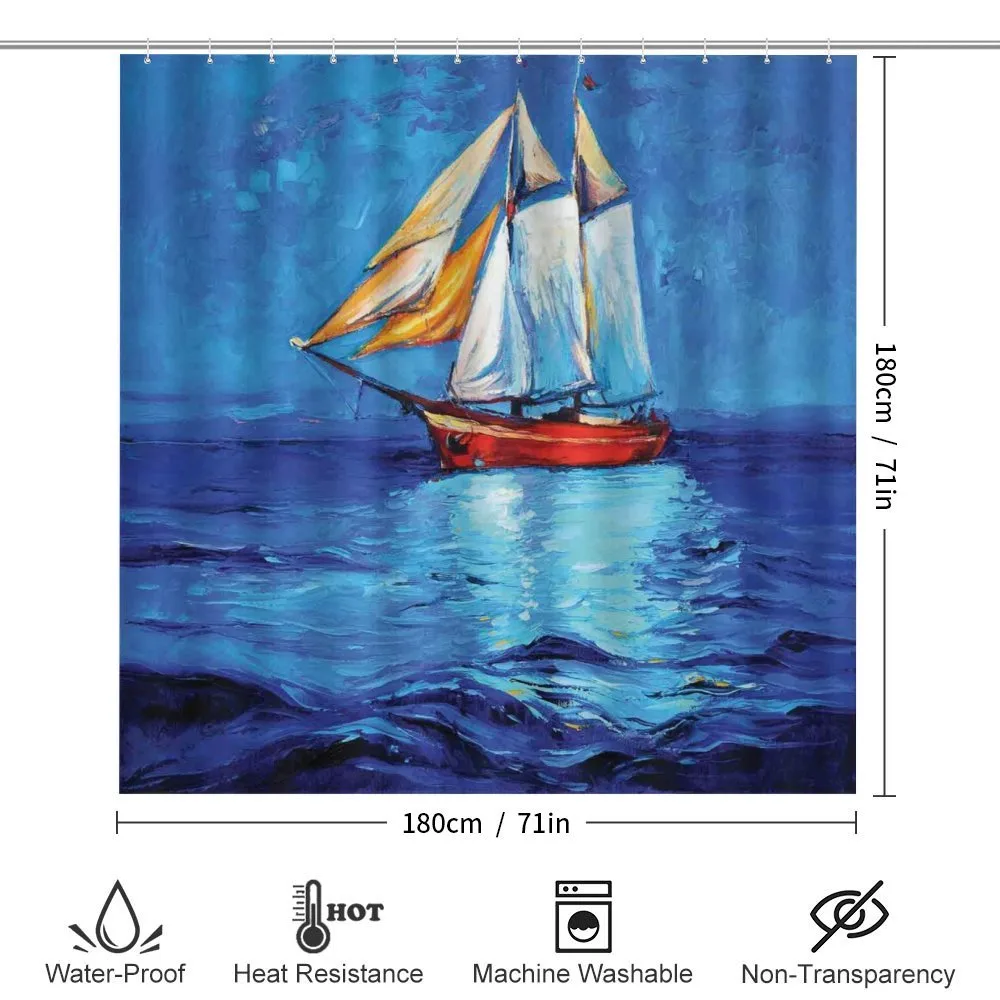 Oil Paint Style Sailship — Detail 2