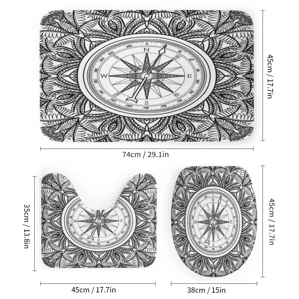 Ornate Floral Wind Rose — Detail 1