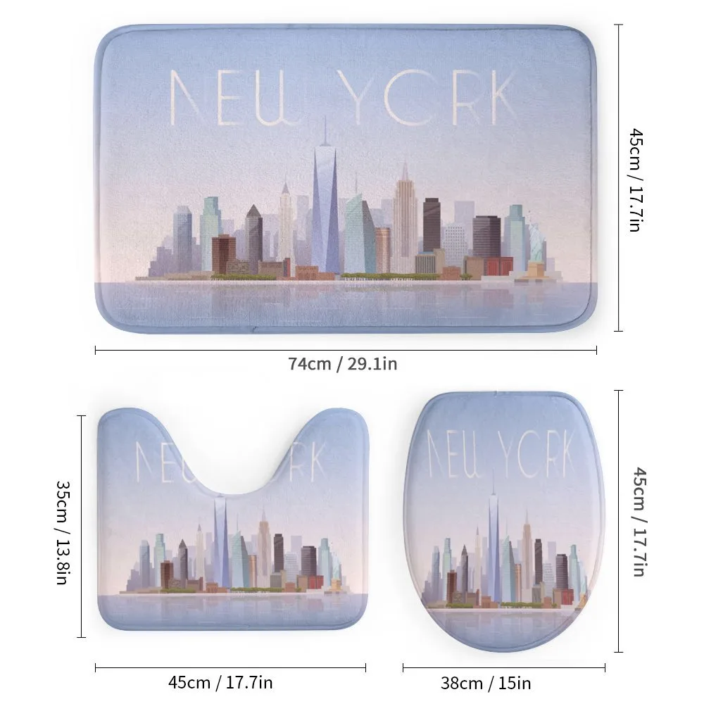 Pastel Tones Big Apple Skyline — Detail 1