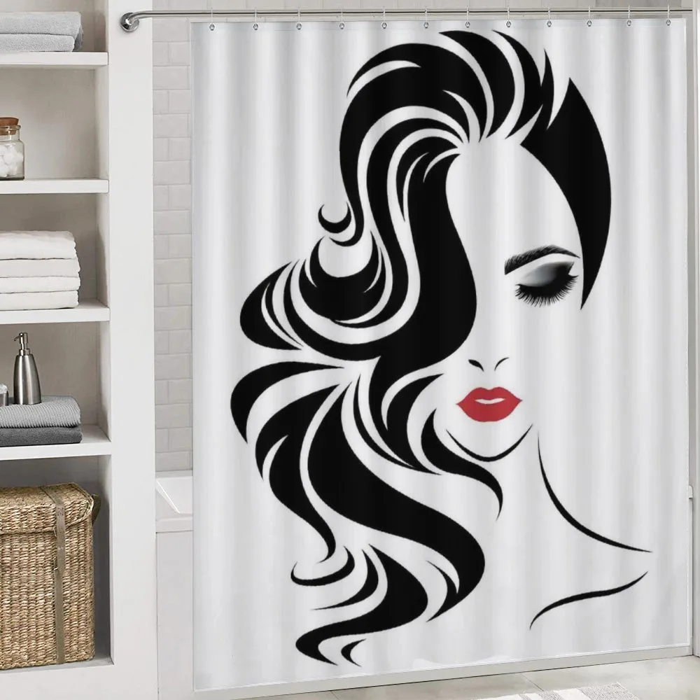 Red Lipstick and Waves — Detail 4