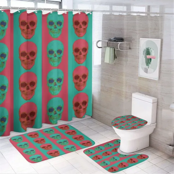 Skull Gothic on a shower curtain