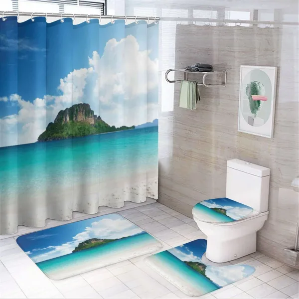 South Paradise on a shower curtain