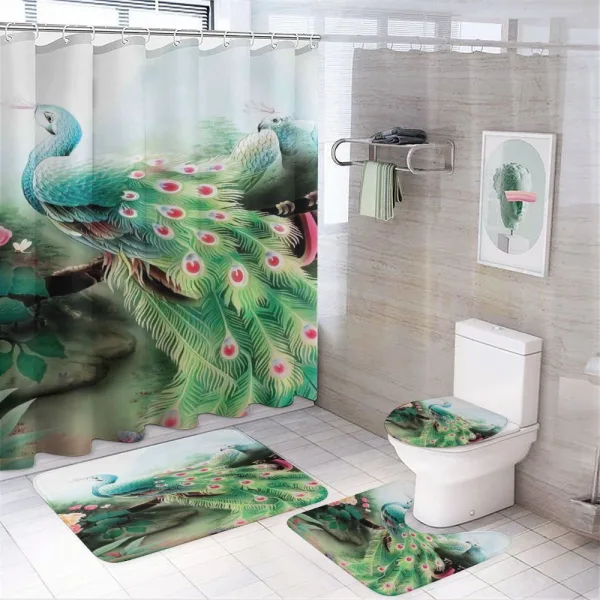 Summer Flower Garden on a shower curtain