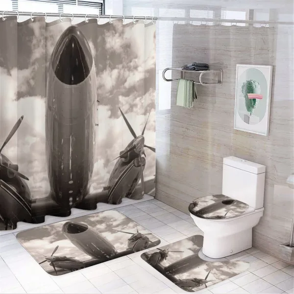 Turboprop Nose on a shower curtain