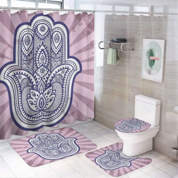Turkish Paisleys Boho on a shower curtain