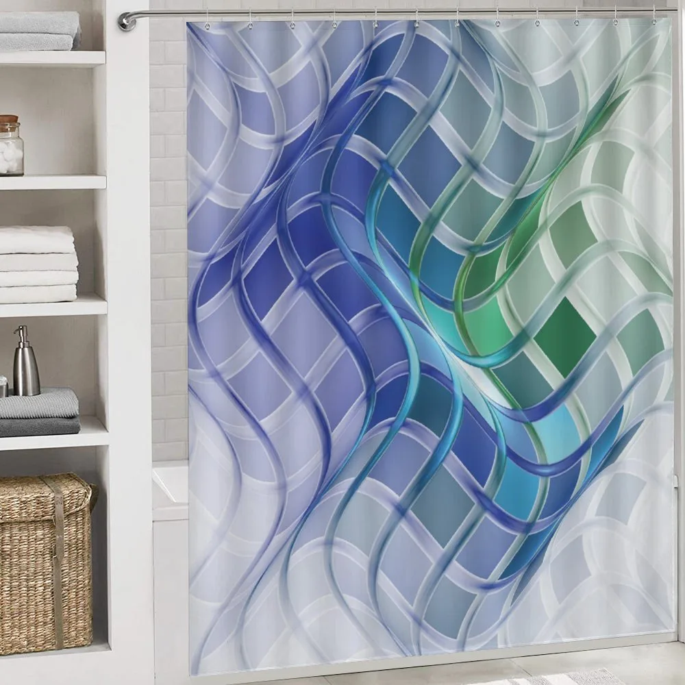 Abstract Wavy Squares — Detail 4