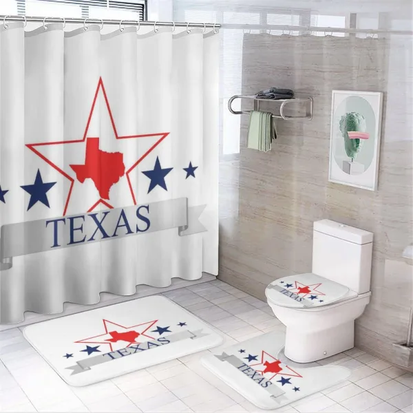 American Map Pattern on a shower curtain