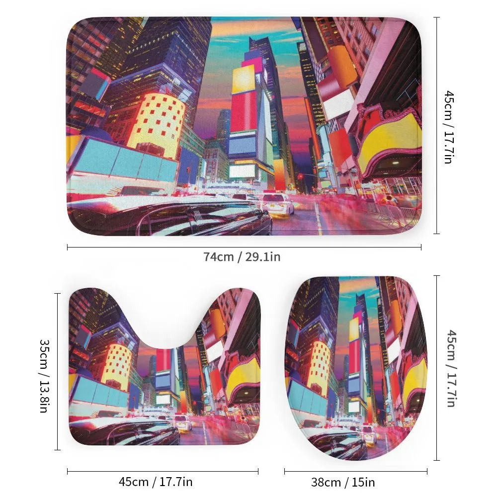 Colorful Night Times Square — Detail 1