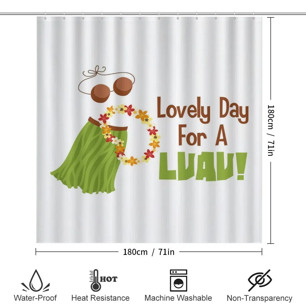 Day for a Luau Wording Ethnic — Detail 2