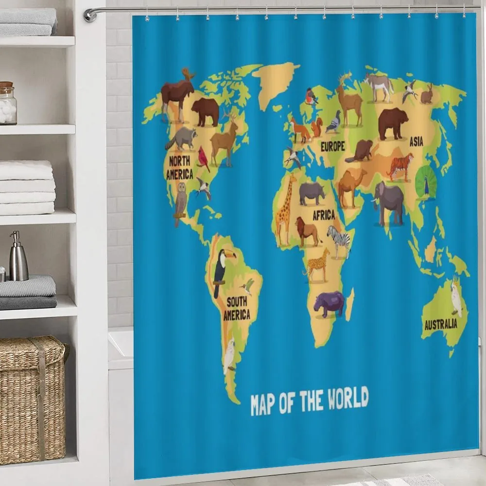 Flat Map of World — Detail 4