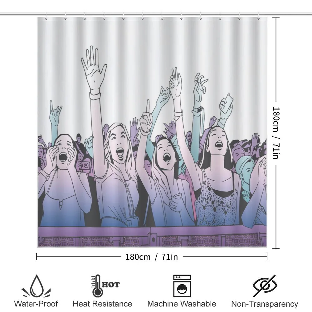 Girl in Front Row Cheering — Detail 2