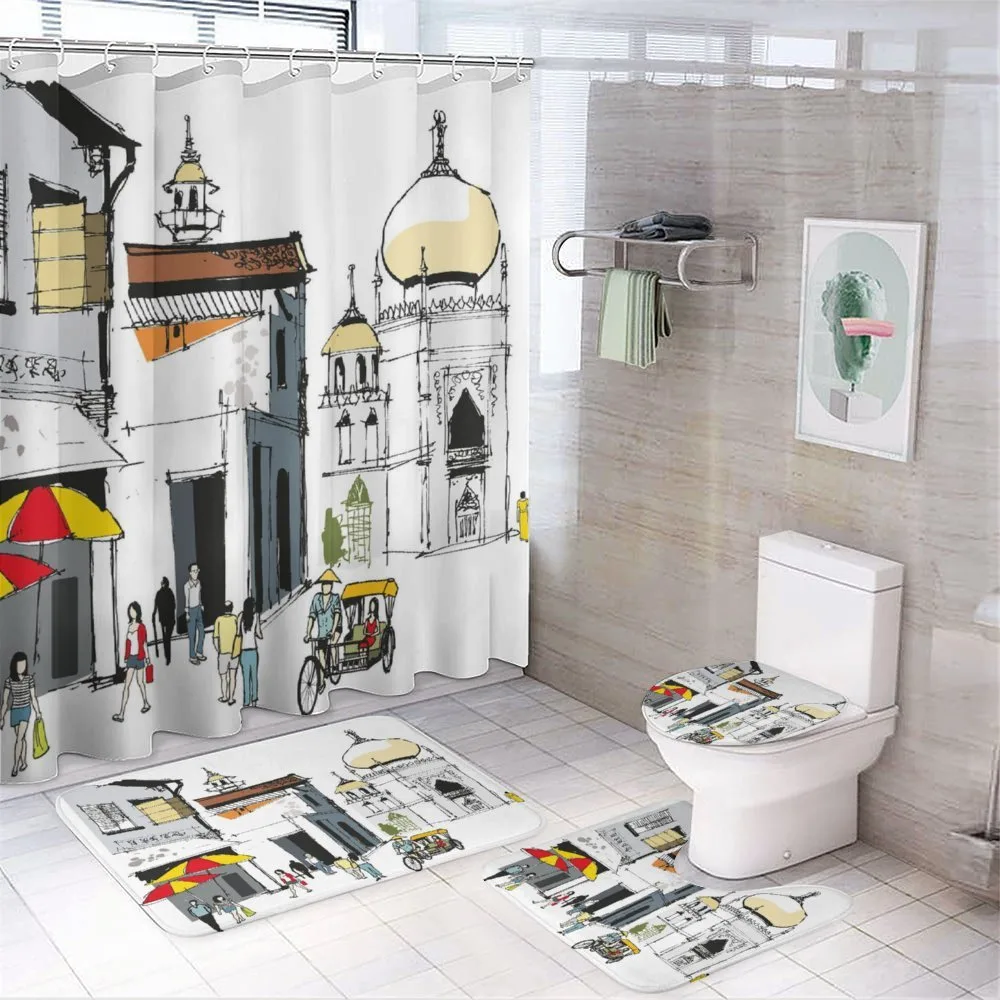 Old Singapore Cityscape — Your design