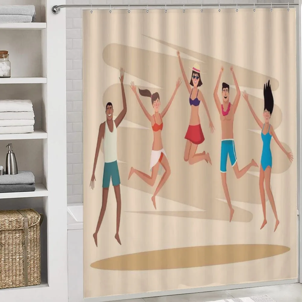 People Dance at Beach — Detail 4