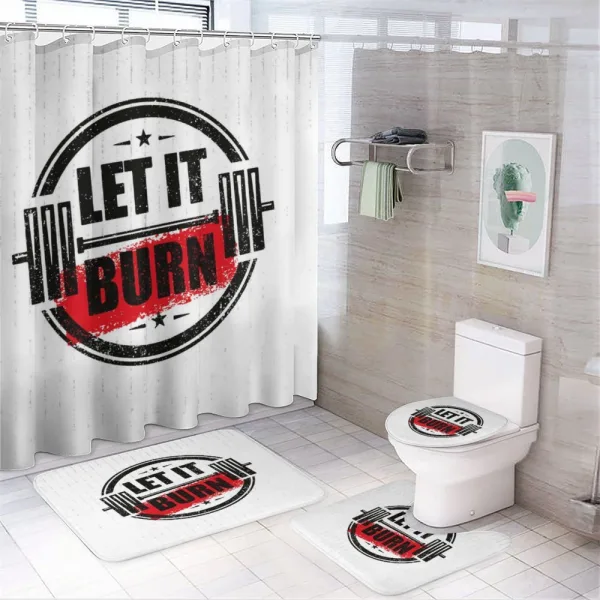 Strong Training Grunge on a shower curtain