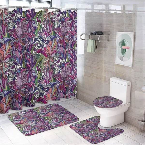 Tropical Jungle Bouquet on a shower curtain