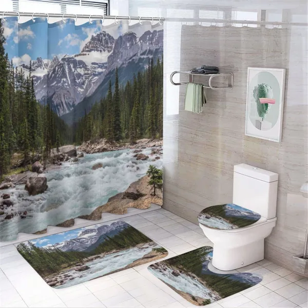 Winter Day Alberta on a shower curtain