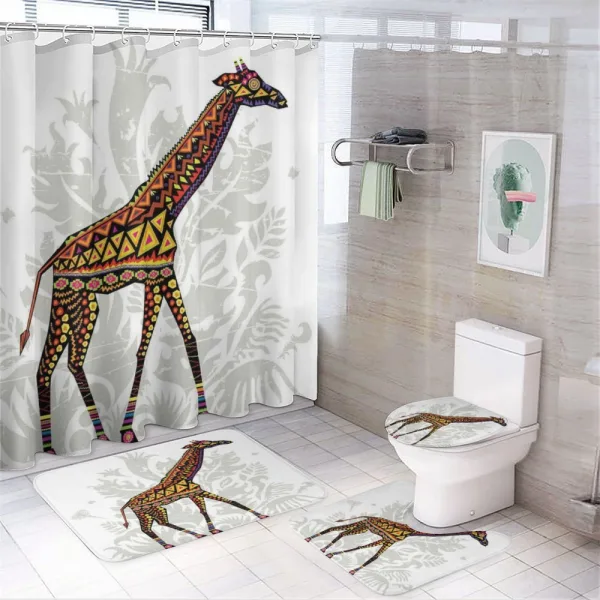 Animal Ethnic on a shower curtain
