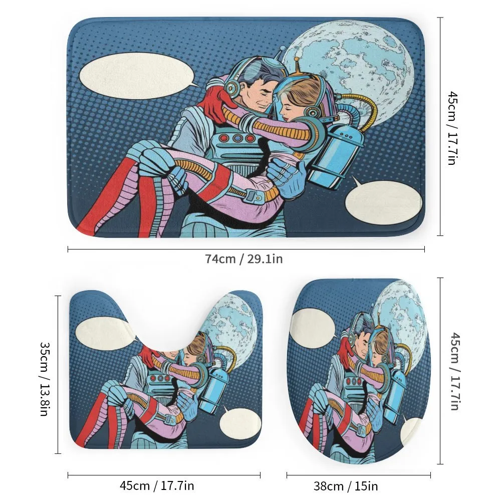 Astronaut Couple Love — Detail 1