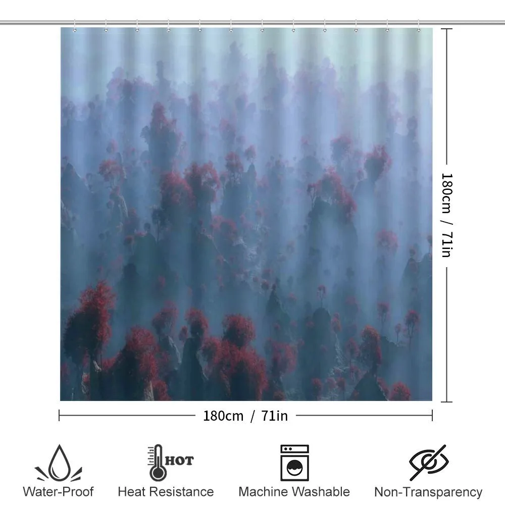 Autumn Trees in Mist — Detail 2