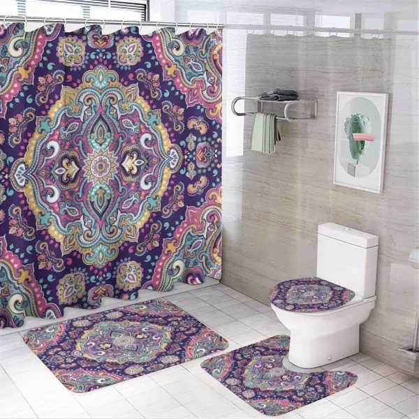 Boho Colorful on a shower curtain