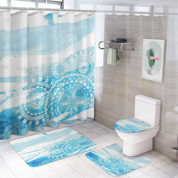 Brush Stroked Lace on a shower curtain
