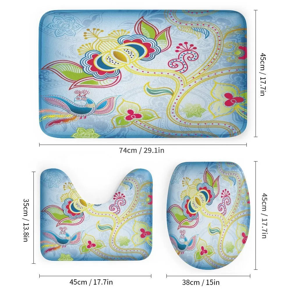 Colorful Floral Art Motif — Detail 1