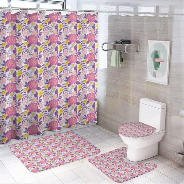 Delicate Blossoms on a shower curtain
