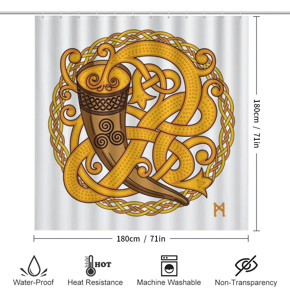 Drinking Horn and Woven Motif — Detail 2
