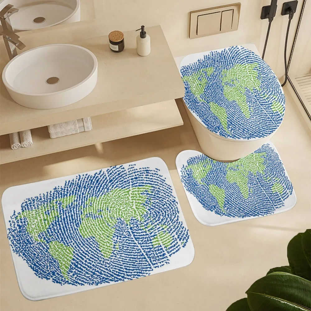 Fingerprint World Map — Detail 5