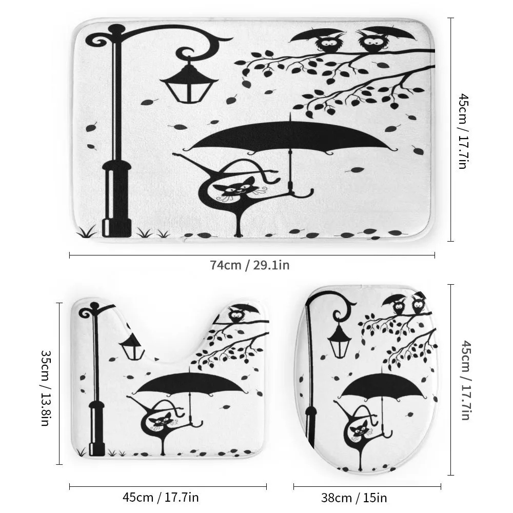 Funny Kitty with Umbrella — Detail 1