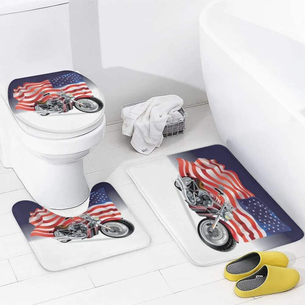 Motorbike and US Flag — Detail 3