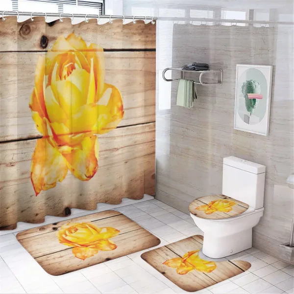 Rose Petals and Flowers on a shower curtain