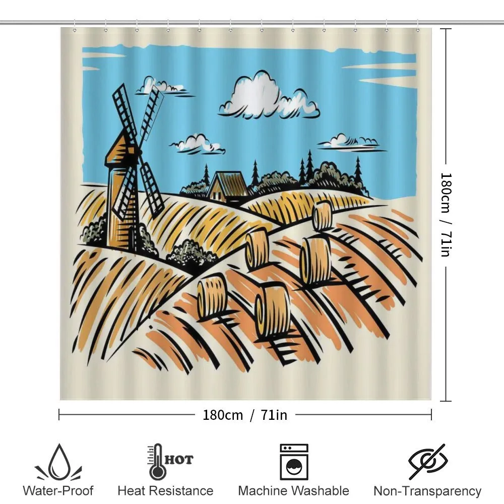 Windmillnd Hay Bales — Detail 2