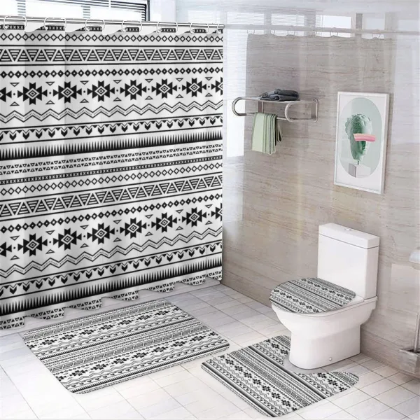 American Folkloric on a shower curtain