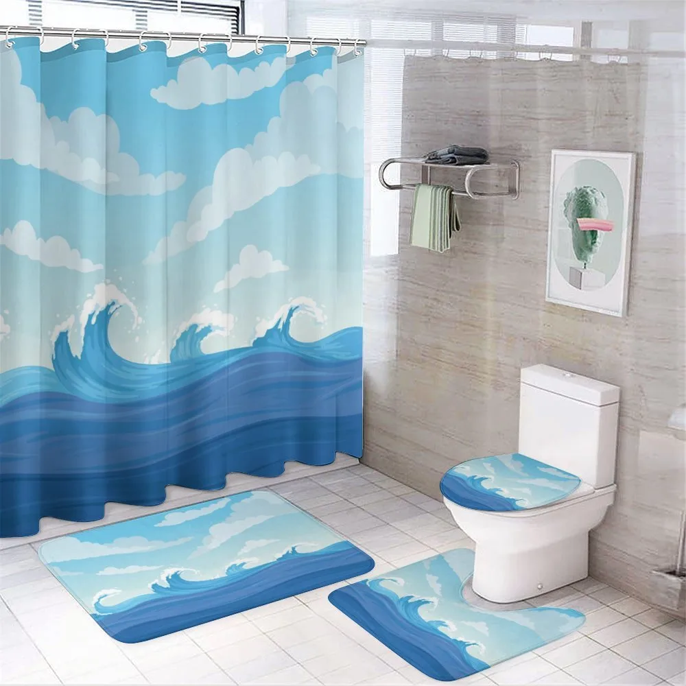 Blue Tones Ocean Illustration — Your design