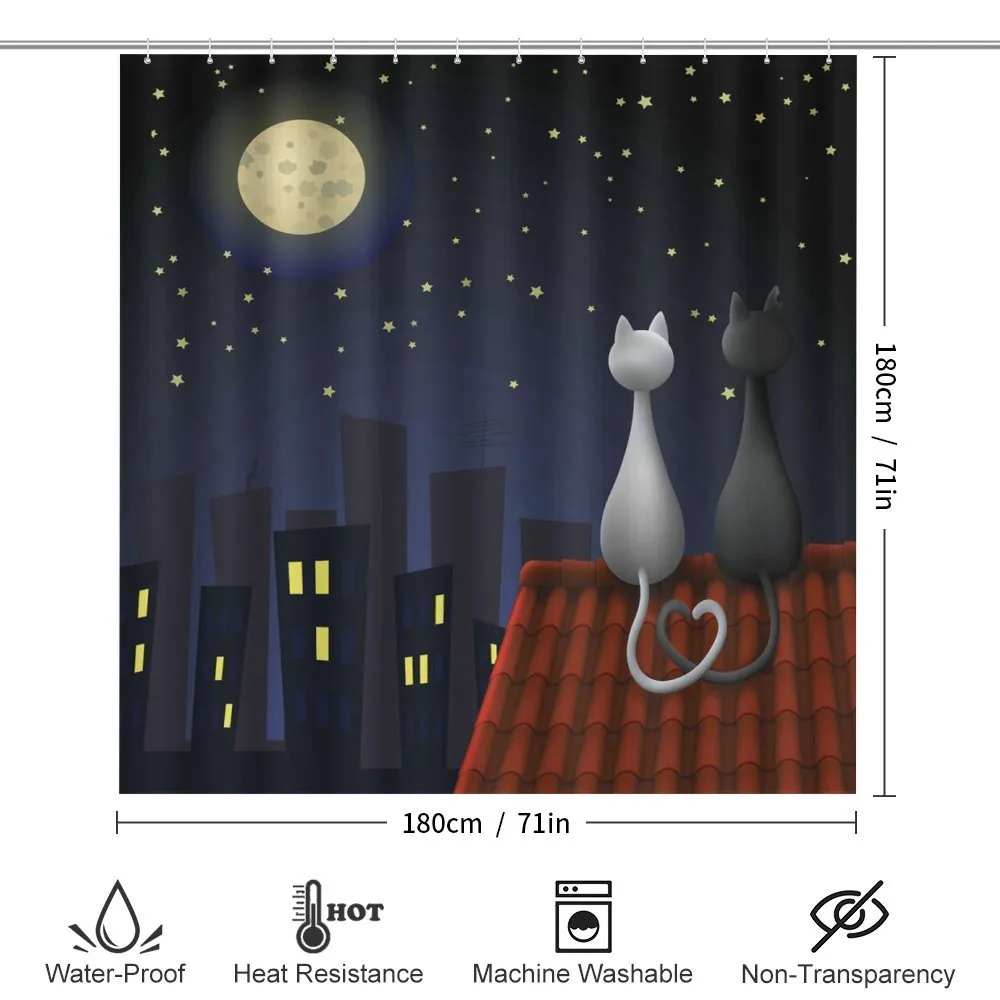 Cats on the Roof Valentines — Detail 2