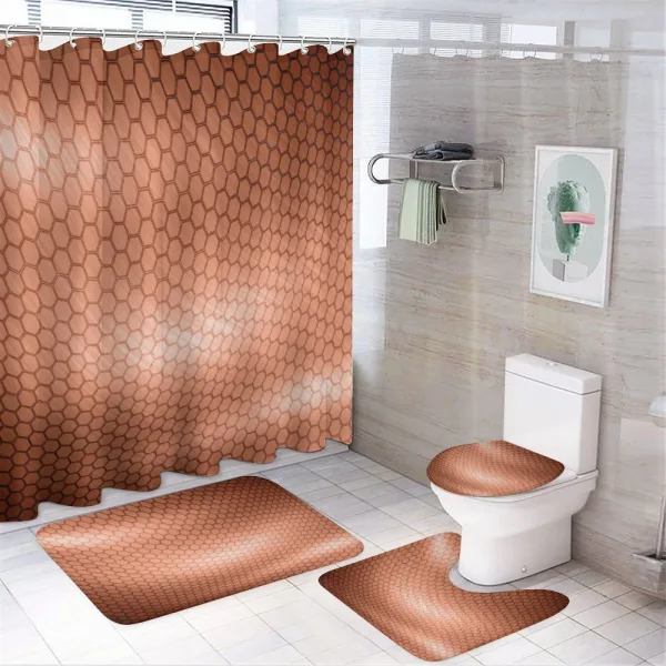 Comb Pattern Waves on a shower curtain