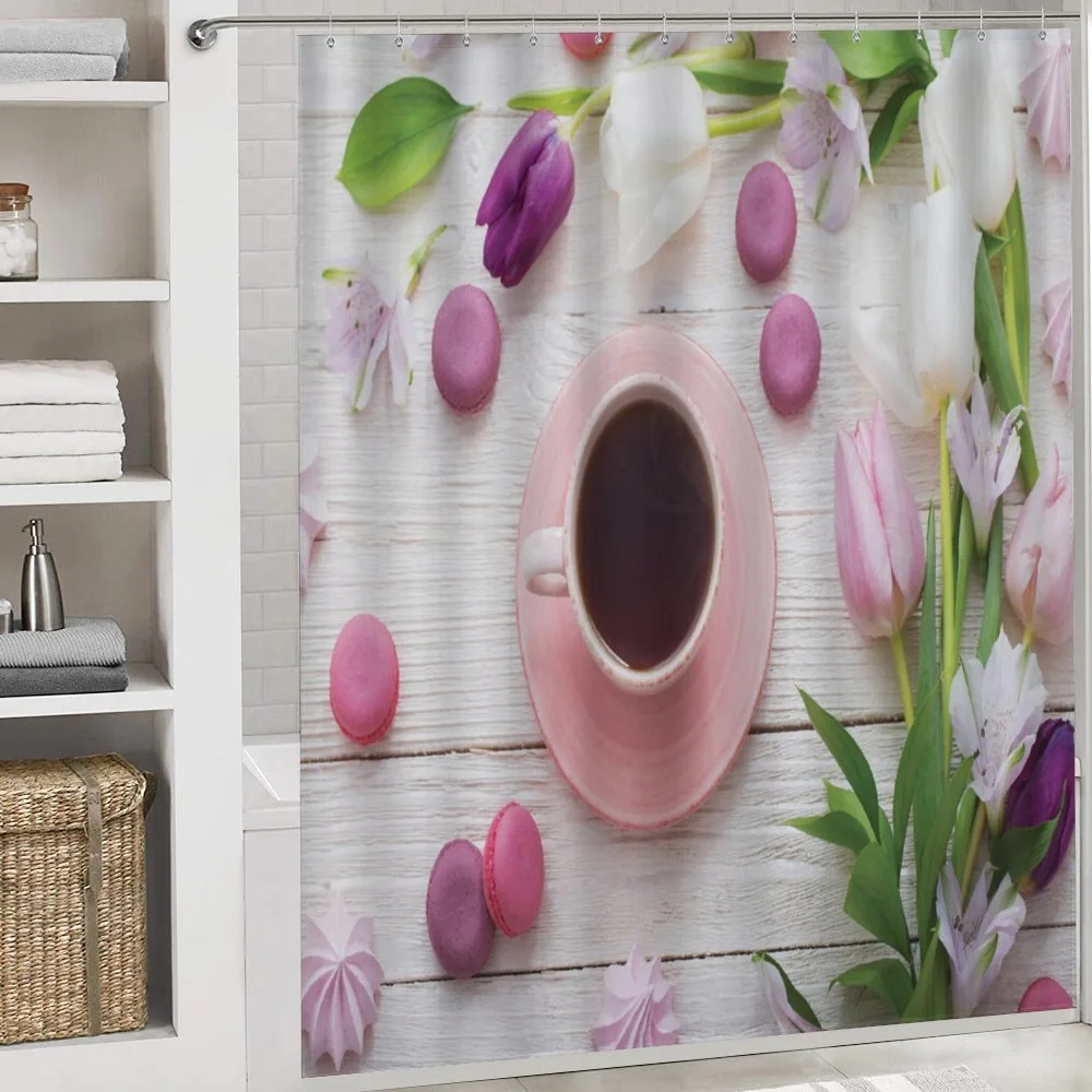 Cup Macaroon and Tulips — Detail 4