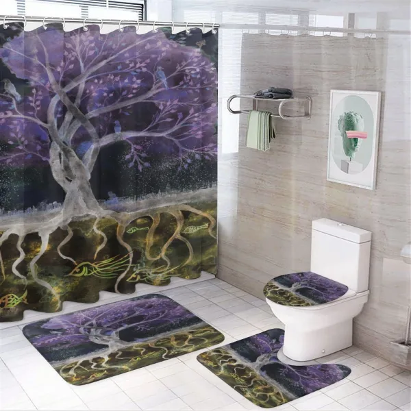 Forest Nature Trees on a shower curtain