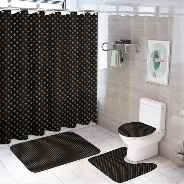 French Classic on Dark on a shower curtain