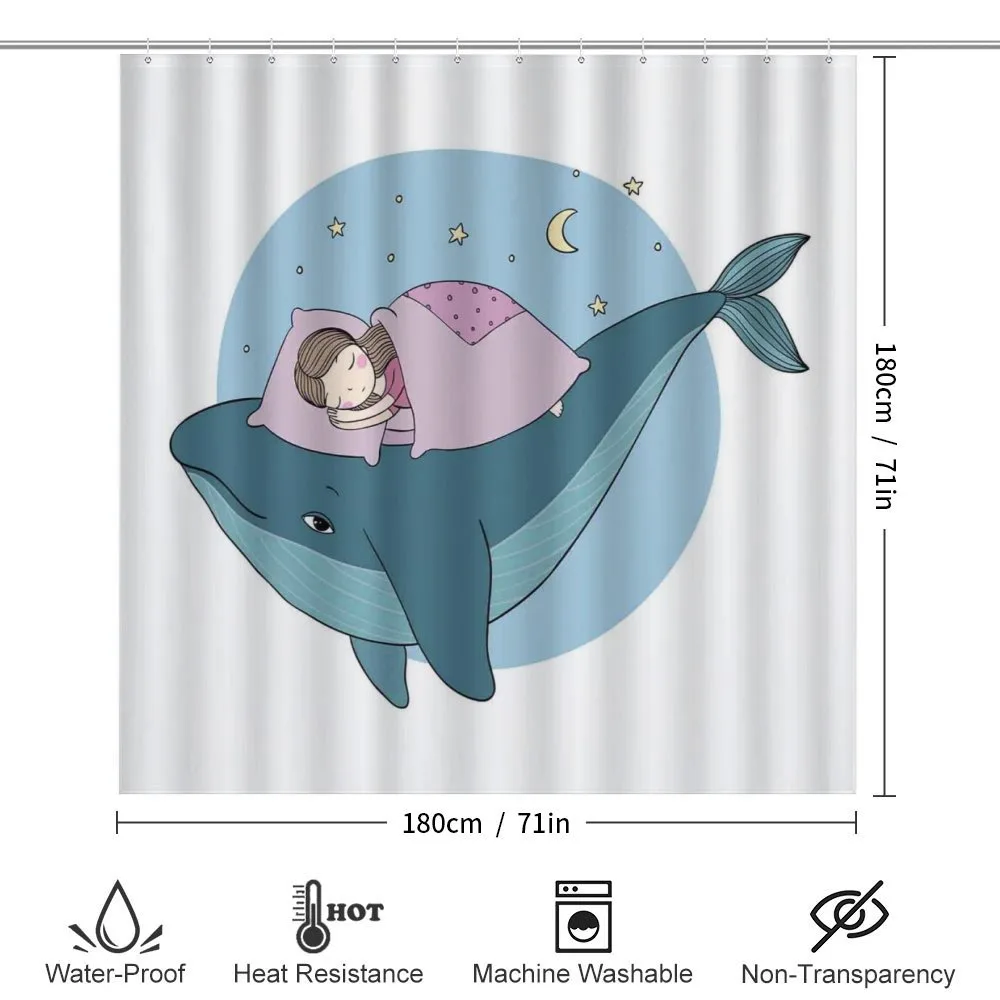 Girl Sleeping on Whale — Detail 2