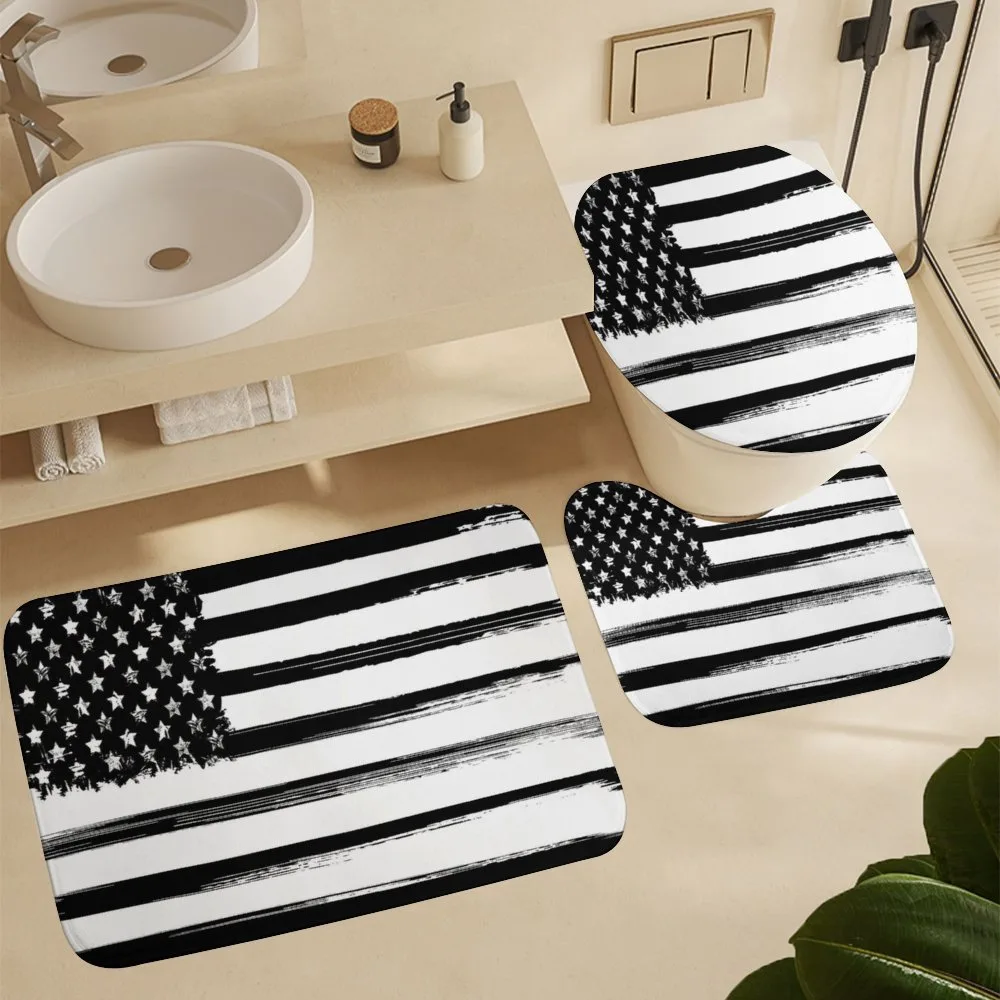 Grunge Monochrome USA Flag — Detail 5