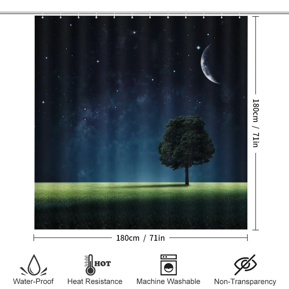 Lonely Tree Crescent Moon — Detail 2