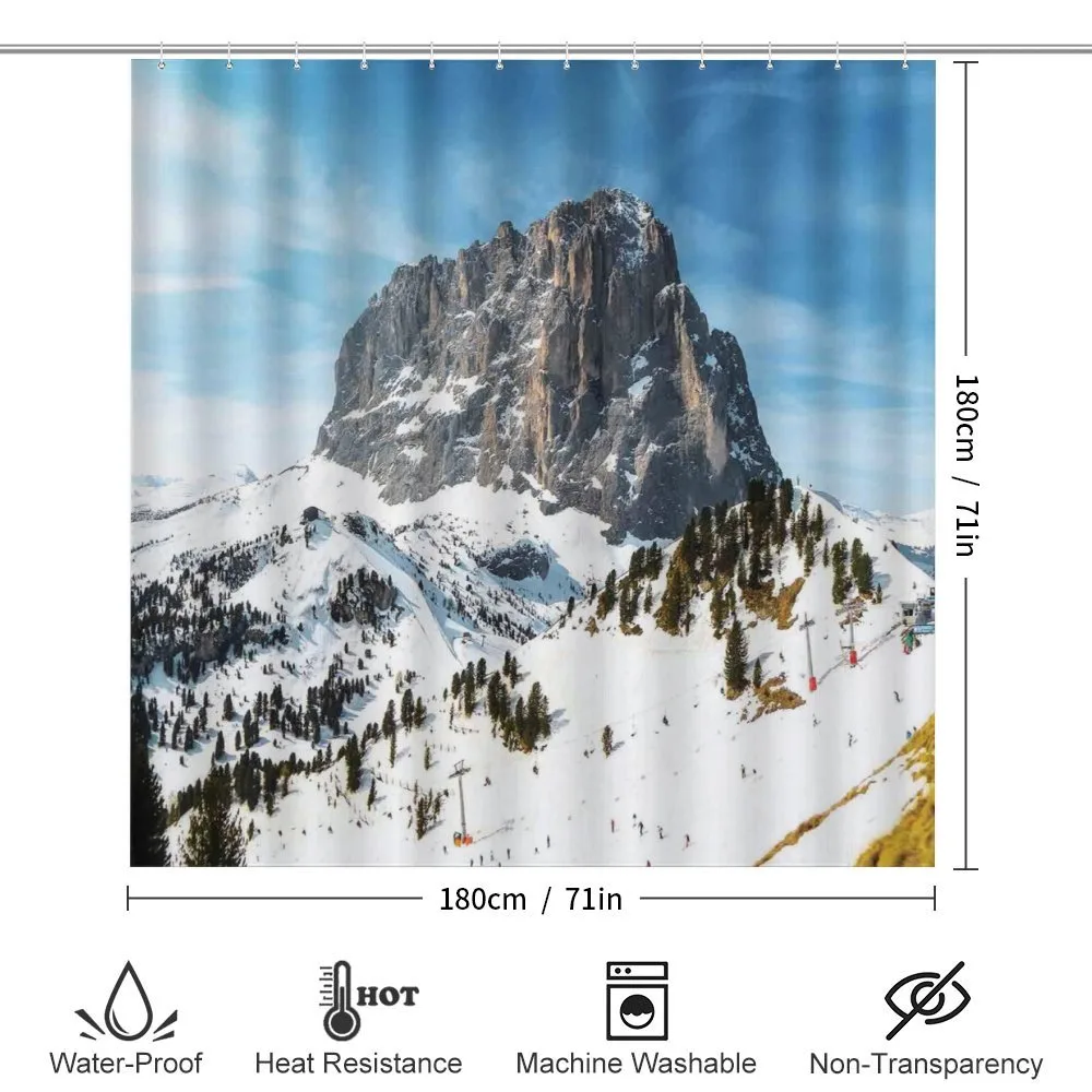 Mediterranean Snowy Peak — Detail 2