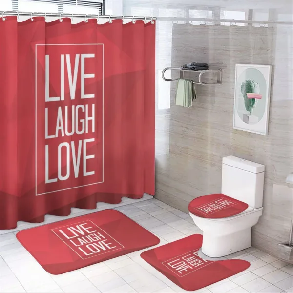 Motivation Boost on a shower curtain