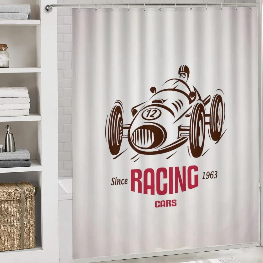 Retro Race Car Emblem — Detail 4