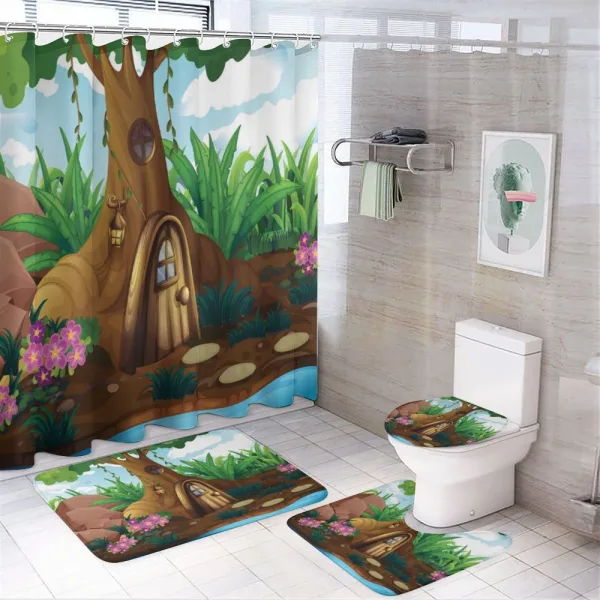 Secret Fairytale Forest on a shower curtain