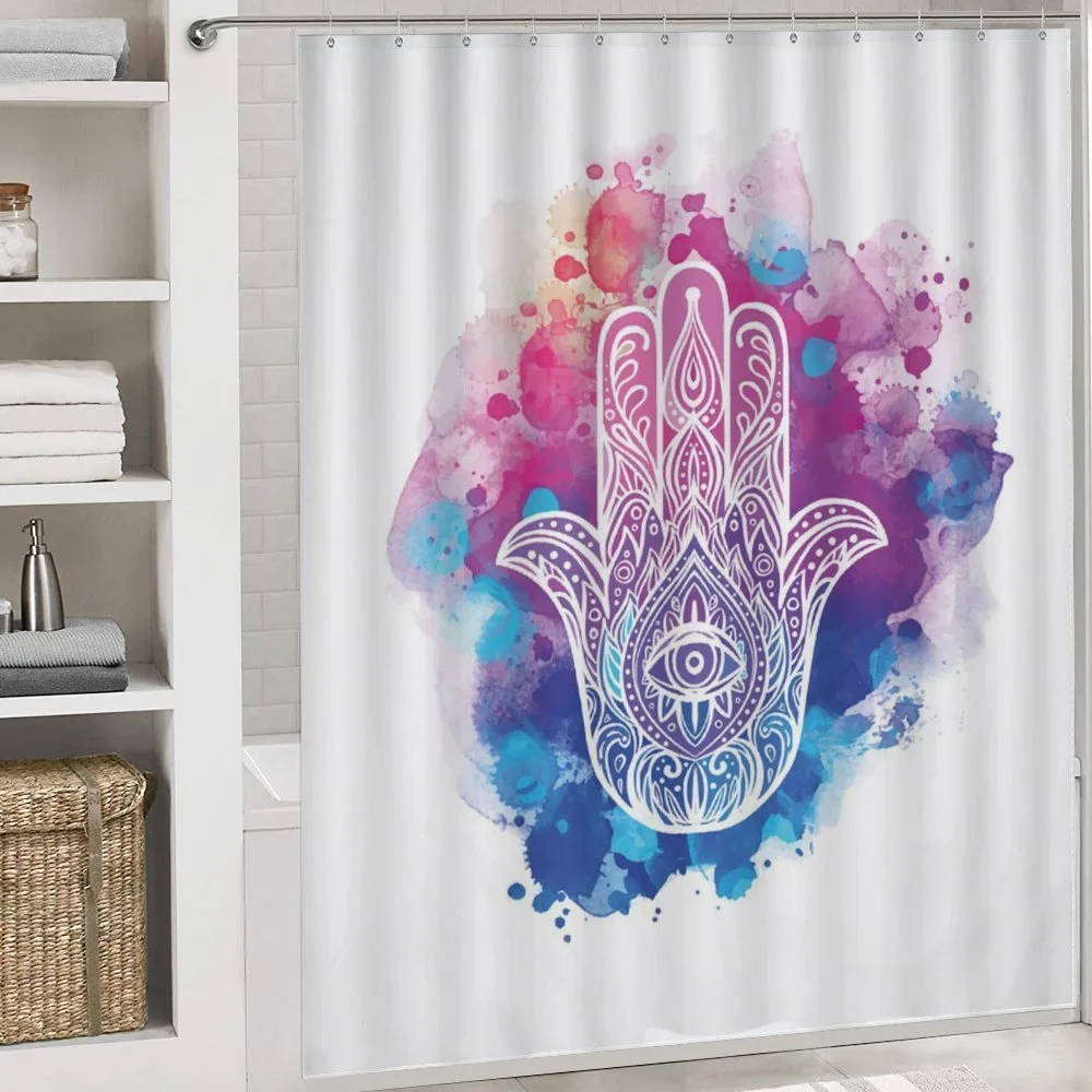 Watercolor Hamsa Art — Detail 4