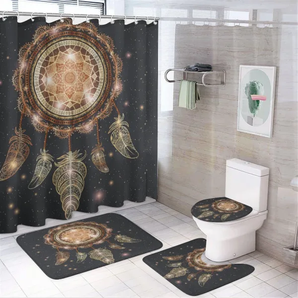 Bohemian Dreamcatcher on a shower curtain